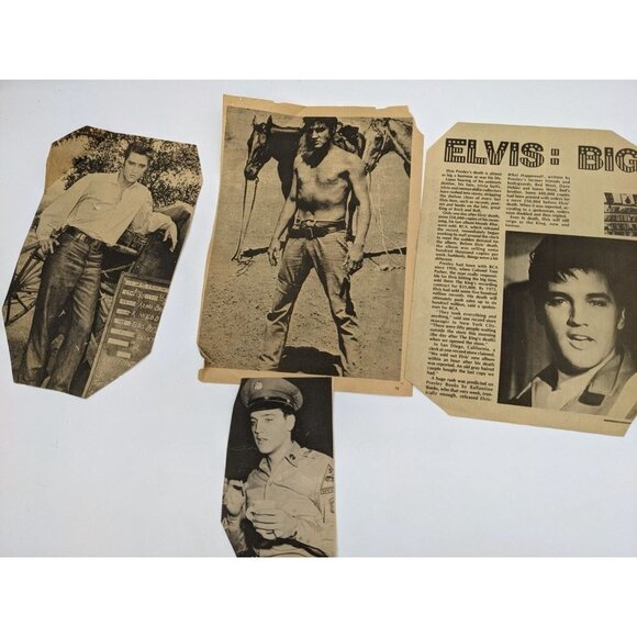 Vintage Elvis newspaper clippings memorabilia ephemera - Picture 4 of 4